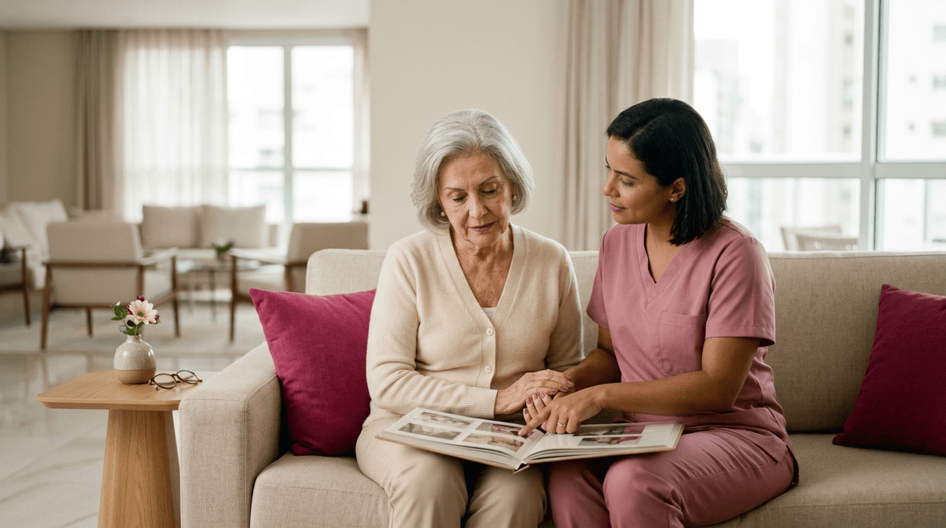 Cuidados com idosos com Alzheimer em casa: guia prático para a família